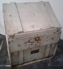 Vintage Antique Protection Account Register Safe With Working Lock.