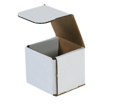 1-450 Choose Quantity 3x3x3 Corrugated White Mailers Packing Boxes 3 X 3 X 3