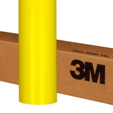 24 X 12 Lemon Yellow 3m Reflective Roll Vinyl Adhesive Cutter Sign 7 Years