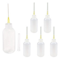 6 Needle Tip Bottle Liquid Flux Dispenser Oil Solvent Applicator Dropper 0.7 Oz
