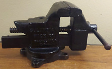 Vintage Early Columbian Bench Vise No. 43 12 Usa 3.5 Jaws 16 Lbs