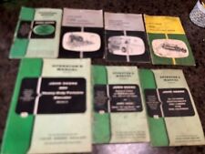 Vintage Lot 7 John Deere Equipment Operators Manuals