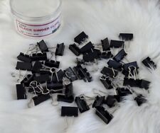 Binder Clips 48 Pcs Medium Size Black 1.25 Inch Paper Clamps Office Supplies