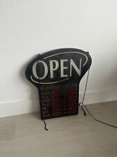 Open Sign Newon Business Store Hours Open-close Times Red Light