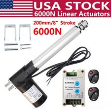 Dc 12v 8 Linear Actuator 1320lbs W Remote Controller Electric Motor 6000n Lift