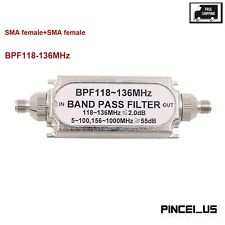 Sma Bandpass Filter Bpf 118-136mhz Band Pass Filter For Aeronautical Band Pe66