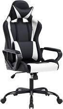 High-back Gaming Chair Pc Office Chair Computer Racing Chair Pu Desk Task Chair