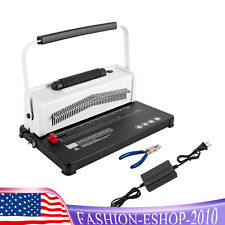 Electric Coil Spiral Binding Machine 46 Holes Spiral Coil Book Binder With Coil
