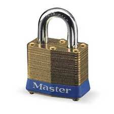 Master Lock 2 Padlock Keyed Different Standard Shackle Rectangular Brass