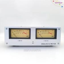 Wire-free Square Analog Vu Meter Alloy Panel Led Warm Backlight Voice Controlled