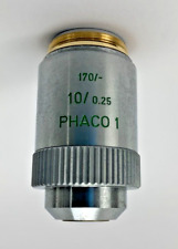Leitz Microscope Objective 10x0.25 Phaco 1 170- Phase Wetzlar Germany