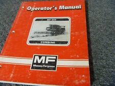 Massey Ferguson Mf550 Combine Owner Operator Manual User Guide