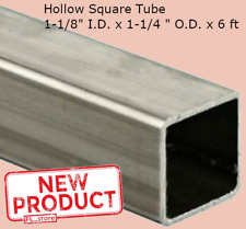 Stainless Steel Hollow Square Tube 1-18 I.d. X 1-14 O.d. X 6 Feet Long 304