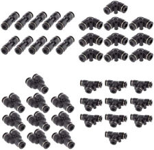 14 Od Nylon Air Line Push To Quick Release Pneumatic Connectors Fittings 40pcs
