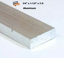 34 Thick Aluminum Flat Bar 1-12 Wide X 3 Long Unpolished Finish Stock