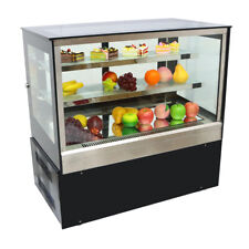 220v Countertop Refrigerated Cake Showcase Bakery Display Case Cabinet 35 Wide