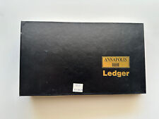 Vintage Annapolis Style Ledger 4 Ring Binder 8.5x5 Book Good Shape