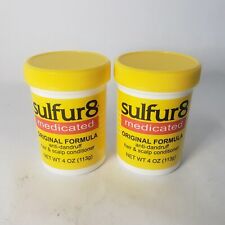 Set Of 2 Sulfur8 Original Formula Anti Dandruff Hair Scalp Conditioner 4 Oz
