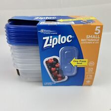 Ziploc One Press Seal Small Rectangle Container - 5 Ct
