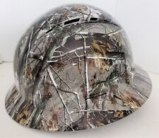 Safety Hard Hat Hdpe Hydro Dipped Camouflage Full Brim With Fas-trac Suspension