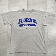 Florida Gators Softball Nike Center Swoosh Gray T Shirt Size Small Retro Ncaa
