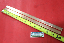 2 Pieces 18 X 12 C110 Copper Bar 12 Long Solid Flat Mill Bus Bar Stock H02