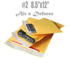200 2 8.5x12 Kraft Bubble Padded Envelopes Mailers Shipping Bags Airndefense