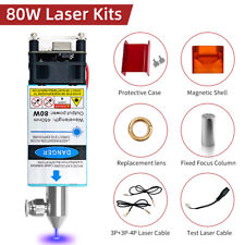 80w 12v Laser Module With Air Assist 450nm For Cnc Laser Engraving Machine Parts