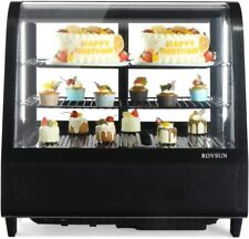 Refrigerated Display Case 3.5 Cu.ft.100l 2-tier Countertop Pastry Display Case