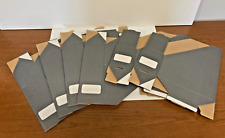 Gray Corrugated Magazine File Holder Organizer Box - Set Of 6