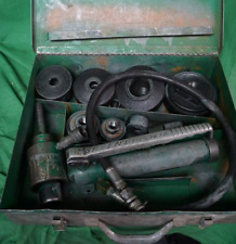 Greenlee 767a Hydraulic Hand Pump 7310 Knockout Punch Set Wcase