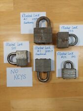 Vintage Master Lock Padlocks Lot No 1 5 22 201 253 No Keys