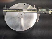 7075 T651 Aluminum Round Bar 7.59 Diameter X 4.0 Long. Domestic Material.