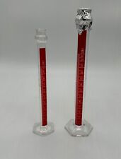 10 Ml 25 Ml Pyrex Lifetime Red Graduated Cylinder Reinforced Glass Bead No. 3046