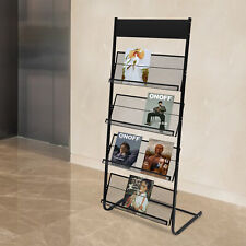 Office Newspaper Rack Magazine Stand Literature Holder Book Magazine Display