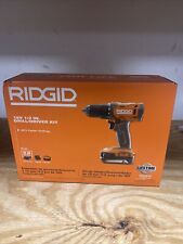 Ridgid 18v Cordless 12 Drilldriver Kit New R86001k 2.0ah Batterychargr