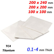 Tc4 Titanium Sheets Plates Ti-6al-4v 0.8mm-4mm Thick Square 100x100mm 200x200mm
