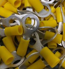 12-10 Vinyl Ring Terminal Electrical Connector Yellow You Choose Size
