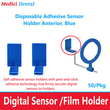 Dental X-ray Disposable Adhesive Universal Sensor Holder Anterior Blue 50pk