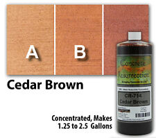 Professional Easy To Apply Water Based Concrete Stain - Cedar Brown
