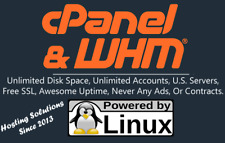 Cpanelwhm Reseller Web Hosting Unlimited Disk Data Accounts Usa Servers