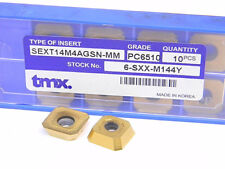 New Surplus 10pcs. Toolmex Sext 14m4agsn-mm Grade Pc6510 Carbide Inserts