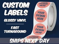 Custom Labels Vinyl Premium Gloss Logo Labels Personalized Label Free Shipping