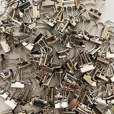 Micro Binder Clips Silver Color Horizontal Width 12inch Metal Paper Clamp