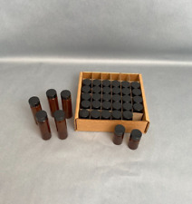 Assorted Vials Amber Glass With Black Lid 20 Ml And 40 Ml Total Of 36 Vials