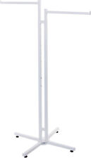 Clothing Rack Two Way Straight 2 Arms Clothes Garment Retail Display White