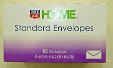 Rite Aid Home Standard Envelopes White 100 Count Made In Usa