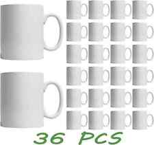 36pcs Blank Mugs 11oz Sublimation Coated Mugs Heat Press Cups Styrofoam
