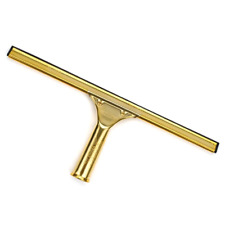 Ettore Solid Brass Squeegee W Handle For Window Cleaning Washing - Any Size