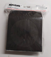 100 Pack Maxtek Premium Thick Black Color Paper Cd Dvd Sleeves Envelope Protect